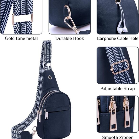 Minimalist Women's Leather Sling Bag – Comfort Meets Style in Multiple Colors - Picture 5 of 7